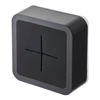 YAMAZAKI 5630 TOWER Film Hook Towel Holder, black, ABS Resin/Silicone FILMHOOK : Polycarbonate/PET/Polyurethane, 5.5 x 2.3 x 5.5 cm