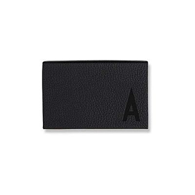 Design Letters Geuine Leather RFID Blocking Personalised Credit Card, Business Card Holder - J