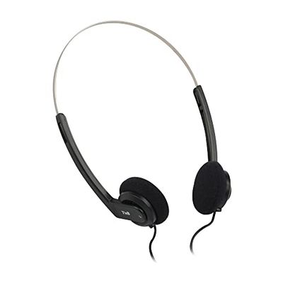 T’NB Casque Filaire Jack, pour PC, Smartphone, Mac, Tablette, Ordinateur, Universel Stéréo, Son Digital, Réglable, Ultra Léger et Confort, Jack Gold 3,5 mm, Ergonomique, Câble 1.10 Mètres – Noir