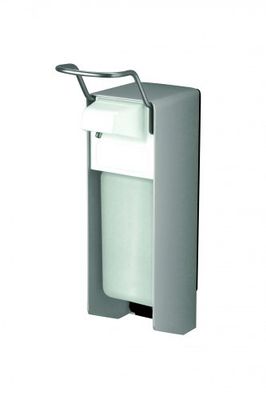 All Care 8000 MediQo-line - Dispensador de jabón o desinfectante (aluminio, con palanca corta, 500 ml), color plateado mate