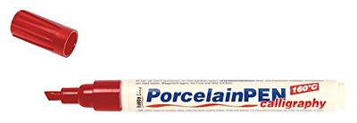 Kreul Hobby Line 16469 – porslin kulspetspenna briljant kalligrafi 1 – 4 mm körsbärsröd