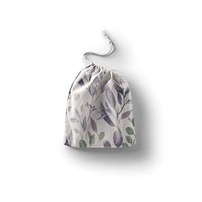 Bonamaison Printed Cotton Produce Bag with Drawstring, Reusable Grocery Bag, Biodegradable Eco-Friendly Bags, Travel Pouch, Sachet Bags, Shopping Bag, Eco Friendly, Foldable, Size: 30x40 Cm