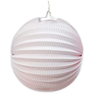Guirca Lantaarn papieren bal wit 20 cm, kleur (18547)