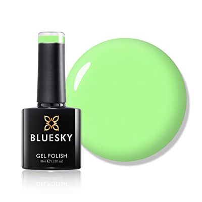 Bluesky Smalto Per Unghie Gel, Naïve Green, Dc58, Verde, Neon (Per Lampade Uv E Led) - 10 Ml