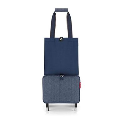 Reisenthel HK4113 FOLDABLETROLLEY HERRINGBONE DARK BLUE Gym Bag Mujer HERRINGBONE DARK BLUE Tamaño Unica