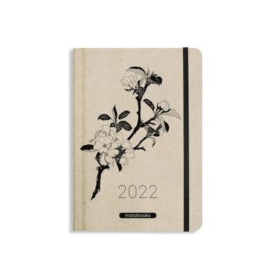 Samaya 2022 Calendar "Garden" (DE/EN): Vegan Year Planner A5 Made of Grass Paper