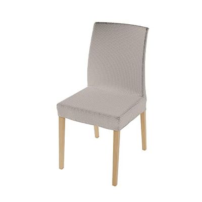 MB HOME BASIC Paar stoelhoezen"Leslie", taupe, eenheidsmaat