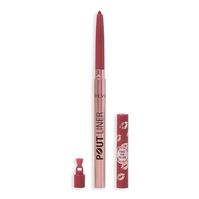 Revolution Beauty, Crayon Repulpant Pout Bomb, Longue Tenue, Forme & Hydrate avec Acide Hyaluronique & Vitamine E, Végan & Sans Cruauté, Pêche Melba