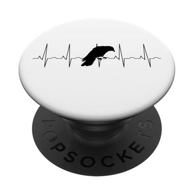 Cuervo Amor Cuervo Mirlo I Love Crows PopSockets PopGrip Adhesivo