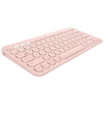 Logitech K380 Bluetooth-toetsenbord met meerdere apparaten, QWERTY Italiaanse lay-out - roze