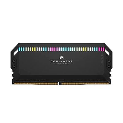 CORSAIR DOMINATOR PLATINUM RGB DDR5 RAM 32Go (2x16Go) 6200MHz CL36 Intel XMP Compatible iCUE Mémoire d'Ordinateur - Noir (CMT32GX5M2X6200C36)
