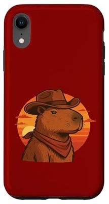 Capybara Cowboy Zen et Sauvage du désert Coque pour iPhone XR