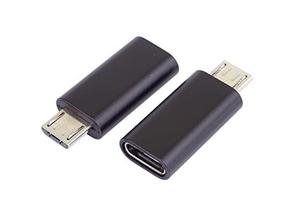 PremiumCord USB-C till mikro-USB-adapter, USB-C/uttag till USB 2.0 micro-B/kontakt, färg svart