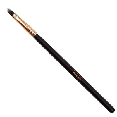 Fantasy brand brush model lip brush, dark brown handle, flat, pointed, synthetic hair,