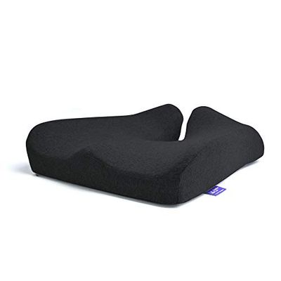 Cushion Lab Coussin de siège breveté pour soulager la Pression Pendant de Longues Heures Assis sur Une Chaise de Bureau et de Maison – Mousse à mémoire de Forme Extra Dense pour Un Soutien Doux –