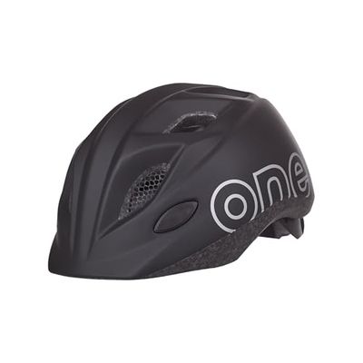 BOBIKE 8740900013 - Casco One Plus Bicicleta para niños Ajustable Talla S (52-56cm) Que combina con Las sillas de Seguridad GO en Color Negro