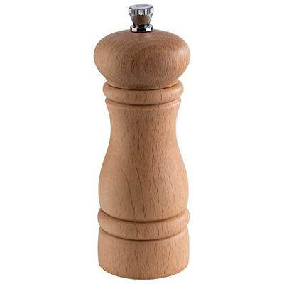 APS 40570 - Molinillo de pimienta (madera de haya, mecanismo de cerámica, diámetro de 5,5 cm, altura de 15,5 cm)