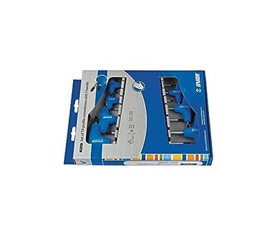 Unior 607888 607888-Juego de 7 destornilladores perfil Torx Con Mango en T en Expositor de cartón 10 a TX 45 Serie 193TX CS Homme, Bleu-Bleu