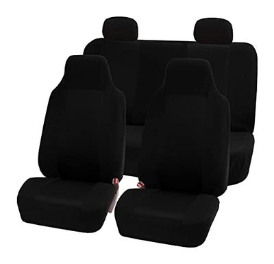 FH Group Housses de siège Automobiles Noires universelles, Ensemble Complet 3D Air Mesh Auto, Convient à la Plupart des Voitures, SUV et camions FB102BLACK114