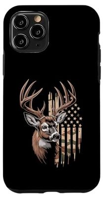 Deer Hunting American Flag Hunting Case for iPhone 11 Pro