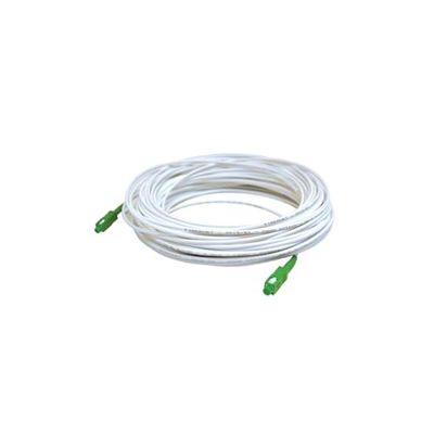 VoltShine Vit SC/APC till SC/APC-kabel på 10 m – perfekt för hög hastighet och låg signalförlust – perfekt för professionella miljöer som kräver tillförlitliga och effektiva anslutningar.