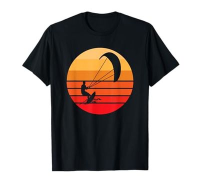 Kitesurf, Kiteboarding, Tramonto retrò Maglietta