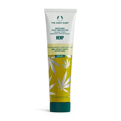 The Body Shop Hemp Foot Protector (1x 100ml), Hemp Foot Cream, Heavy-Duty Foot Cream, 96hr Moisture for Dry Skin, With Hemp Seed Oil & Shea Butter, Vegan Foot Moisturiser, Smooths & Softens Feet