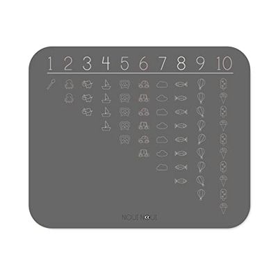 NOUI NOUI Compatible - Alfombrilla Individual XL - Números Inclinados (NN12313)
