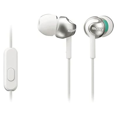 Sony MDR-EX110AP - Auriculares In-ear (com microfone, controlo remoto integrado), branco