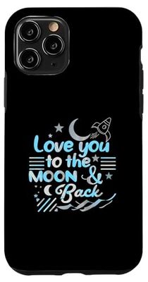 Love You To The Moon & Back Space Rocket Stars Design Case for iPhone 11 Pro