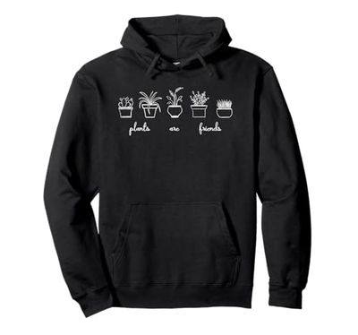 Plants Are Friends, House Plants Pullover Hoodie