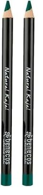 Benecos - natural beauty 90191 - lápiz kajal - vegano - sin talco - verde (Paquete de 2)