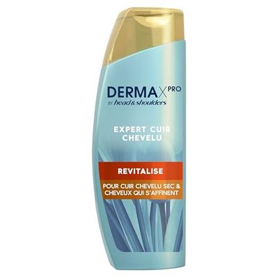 DERMAxPRO by Head & Shoulders Shampoing Antipelliculaire Revitalise | Pour la repousse des cheveux | À la niacinamide, à l'aloe vera et à la vitamine E | Revitalise le cuir chevelu | 6x225 ml