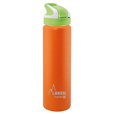 Laken Unisex – Volwassenen Thermoskan, TS7O Thermoskan, Oranje, 18/8-0,75 L