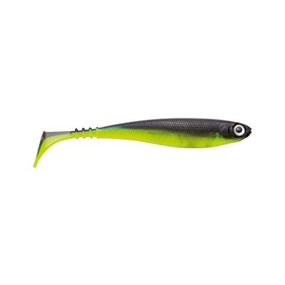 Jackson gummifisk gös fiske bete professionell – gösbait 10 cm lime black back. Fiskbeten Shad. Gummi tandbete. Gummibete softbait. 1 styck