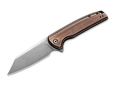WE Knife Uniseks Brigand Copper Black zakmes voor volwassenen, brons, 20,1 cm