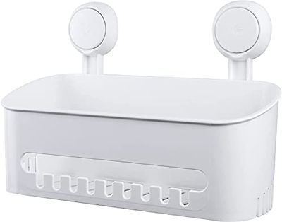 Uten Estante de Ducha con Ventosa Autoadhesivo Cesta Estanteria Organizador para Cocina Sala de Estar Baño