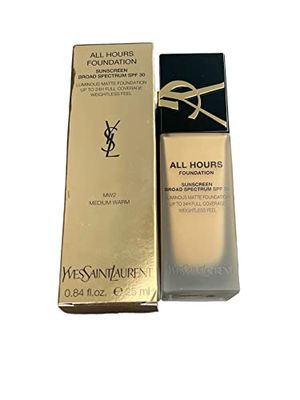 All hours Foundation SPF 30 - MW2 by Yves Saint Laurent for Women - 0.85 oz Foundation