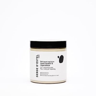 SERGE D'ESTEL PARIS Soin Lavant Nourrissant et Réparateur 250g Shampoing Masque Réparant les Cheveux Cassants et Ternes Nourrit Intensément Formule 100% Vegan Made in Paris