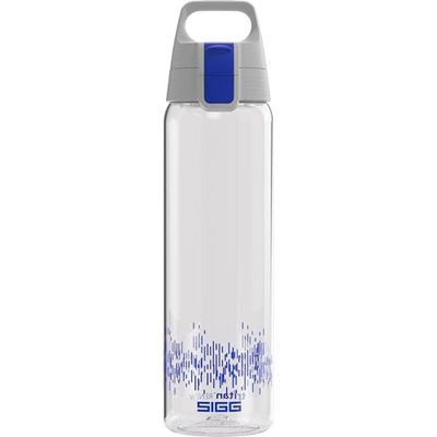 SIGG Total Clear ONE MyPlanet ™ Blue drinkfles (0,75 l), BPA-vrije en lekvrije drinkfles, onbreekbare sportdrinkfles van Tritan met fruitfilter