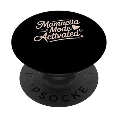Modo Mamacita activado con corazón y brillo PopSockets PopGrip Adhesivo