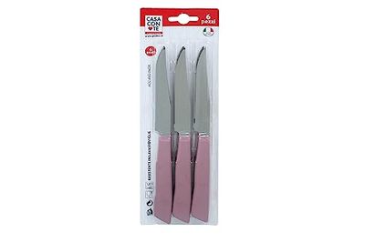 Pratesi Confezione 6 COLTELLI BISTECCA ROSA ANTI ROSA ANTICO