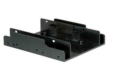 ROLINE Adattatore di montaggio HDD tipo 3.5 per 2x HDD di tipo 2.5 | Nero
