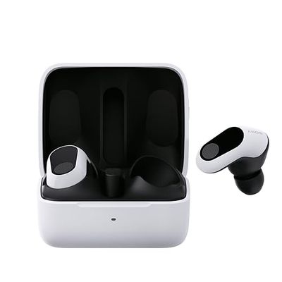 Sony INZONE Buds — prawdziwie bezprzewodowe słuchawki douszne do gier, dźwięk przestrzenny 360°, wygodne dopasowanie, aktywna redukcja szumów, mikrofon AI, bateria 24 godziny, dla PC i PS5 — białe