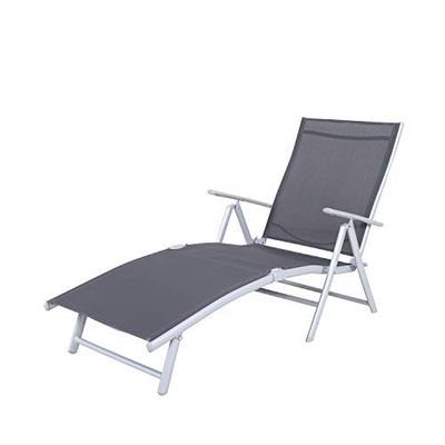 Chicreat Korfu Basic Sun Lounger, 147 x 63.5 x 87cm