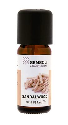 Sensoli Sandalwood Essential Oil 10ml - Pure and Natural Essential Oil for Aromatherapy and Diffusers