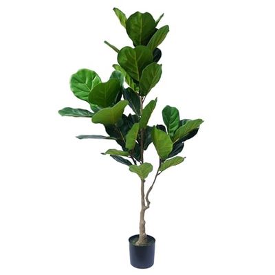Leaf Design UK Plante Artificielle en Plastique Noir