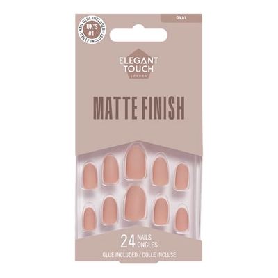 Elegant Touch – Faux ongles naturels – Vison – Forme ovale
