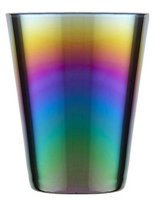 Premier Housewares Tumbler Martini Glasses Wide Rim Cocktail Glasses Set of 4 Whiskey Glass Vibrant Drinking Glasses Set Of 4 Tumblers Glass 11h x 9w x 9d