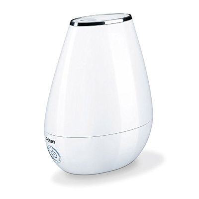 Beurer LB 37 luchtbevochtiger met microfijne ultrasone verstuiving, stille nachtmodus, aromafunctie, wit